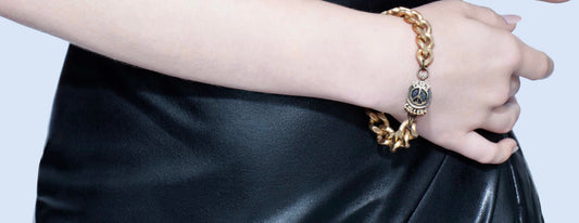 ‘Peace Gallery ID Bracelet’…RAW BRASS…Gold Colour…Custom ‘Peace Gallery’ Clasp…