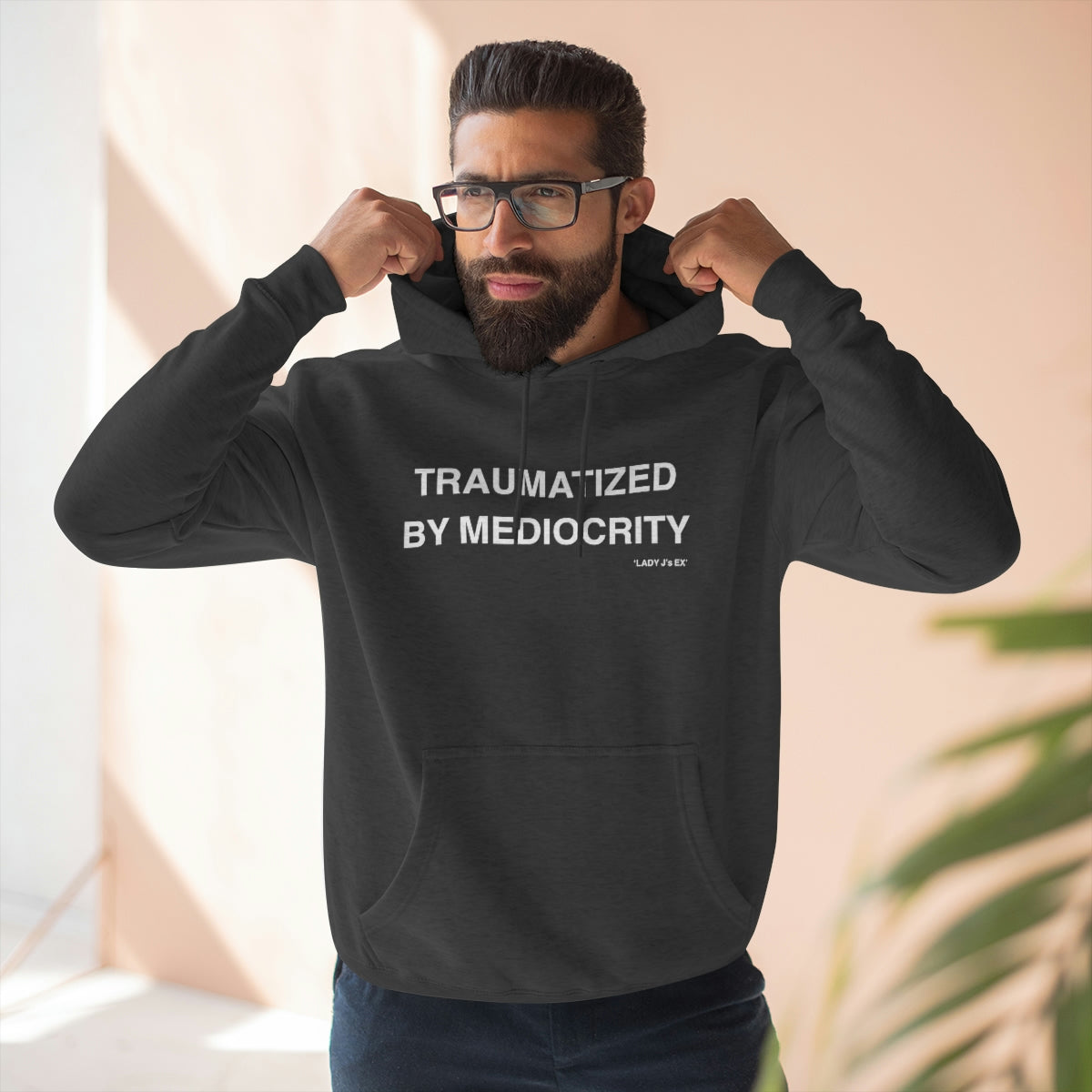 ‘TRAUMATIZED BY MEDIOCRITY’ !!!THE BEST HOODY!!!…UNISEX…